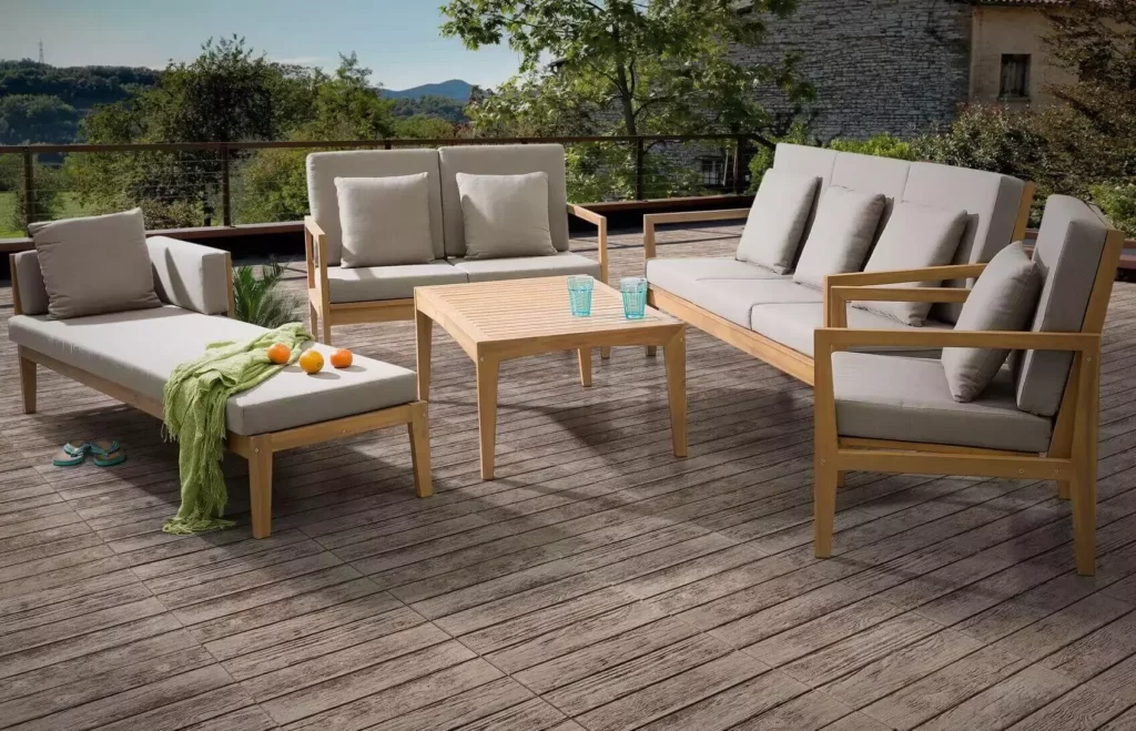 outdoor wooden furniture