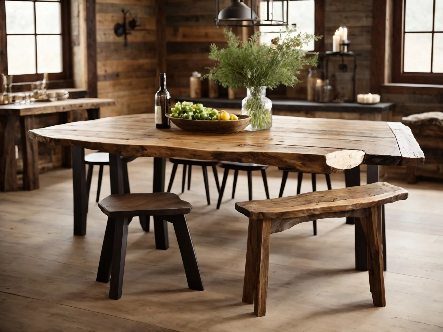 Rustic Wood Tables: The Natural Beauty of Organic Materials